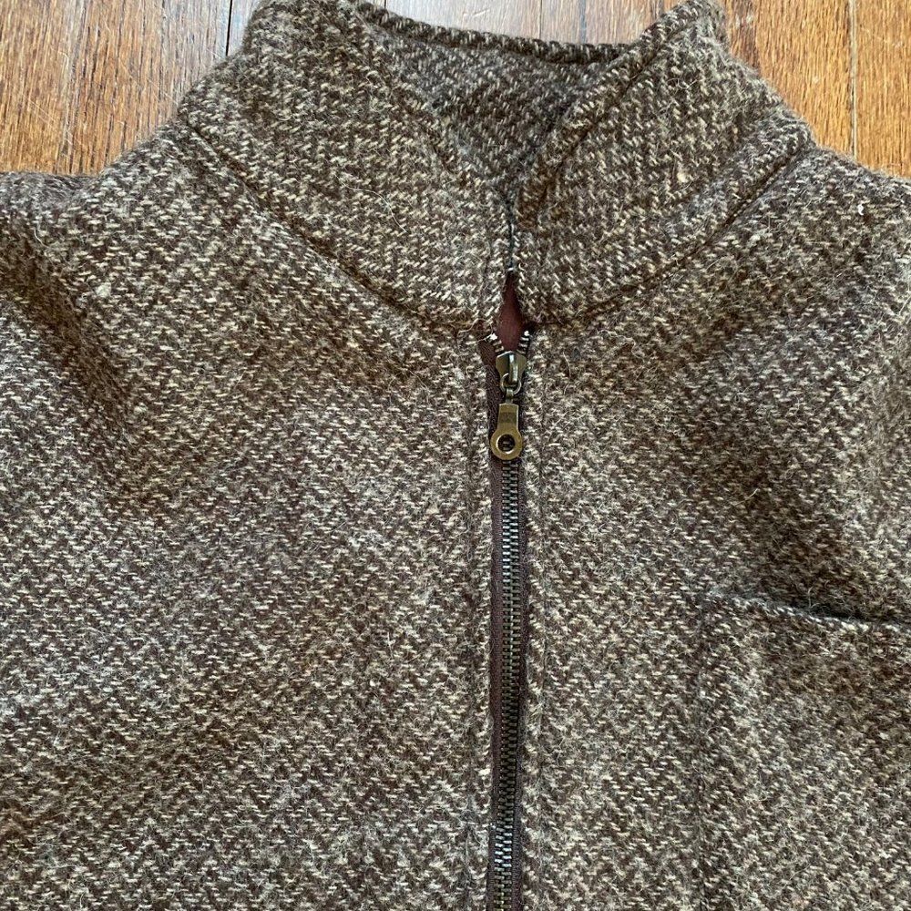 Vintage SIYA Blazer Full Zip Tweed Wool Houndstooth Jacket Womens Size Large VTG - Picture 6 of 12